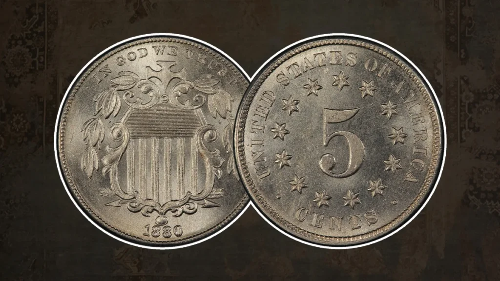 6. 1880 Shield Nickel