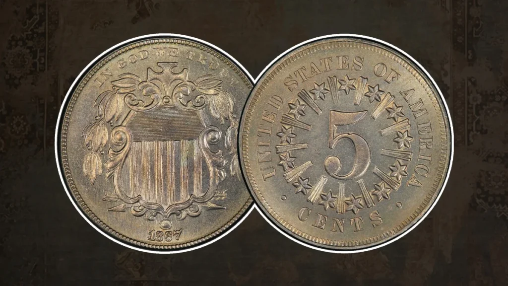 7. 1867 Shield Nickel