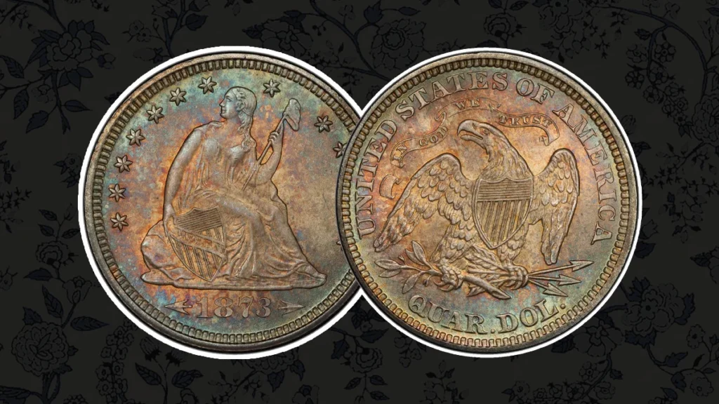 7. 1873 CC Liberty Seated Quarter