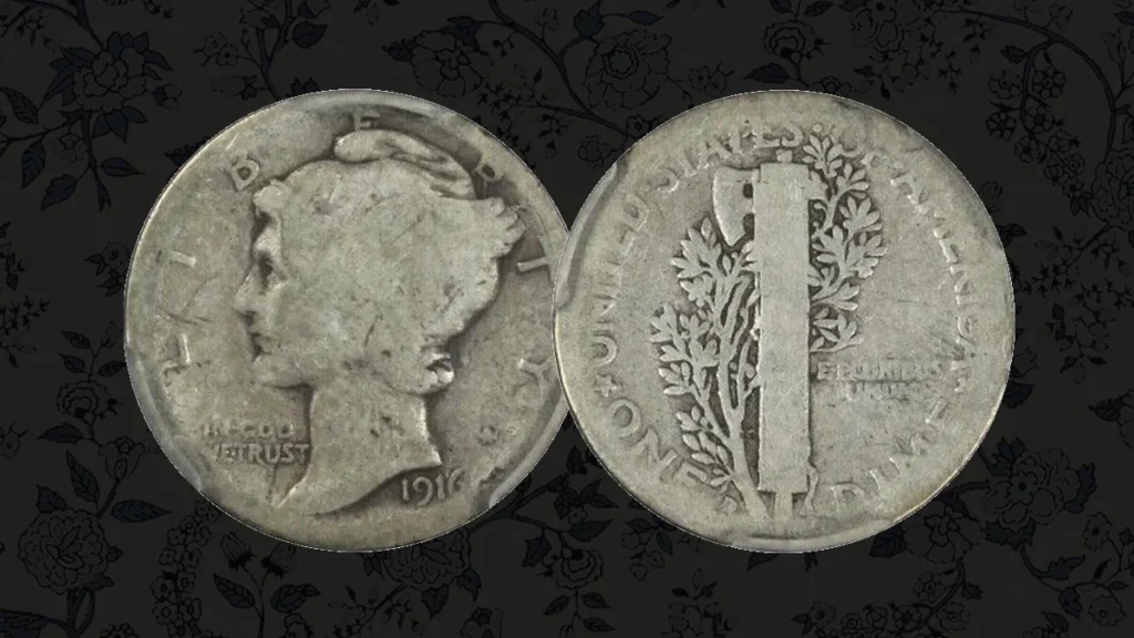 1916 D Mercury Dime With Full Band