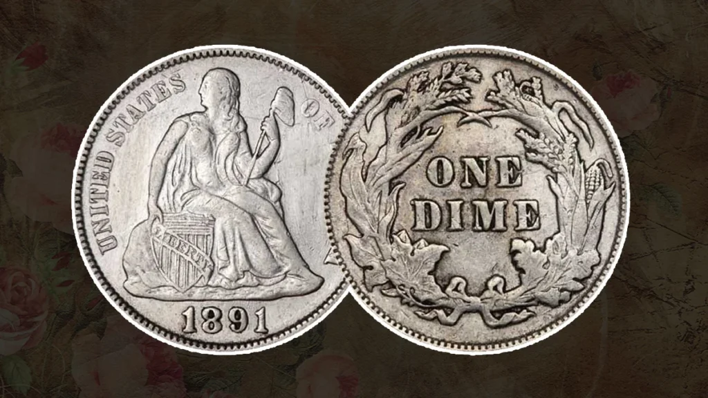 8. 1891 Seated Liberty Quarter MPD Regular Strike