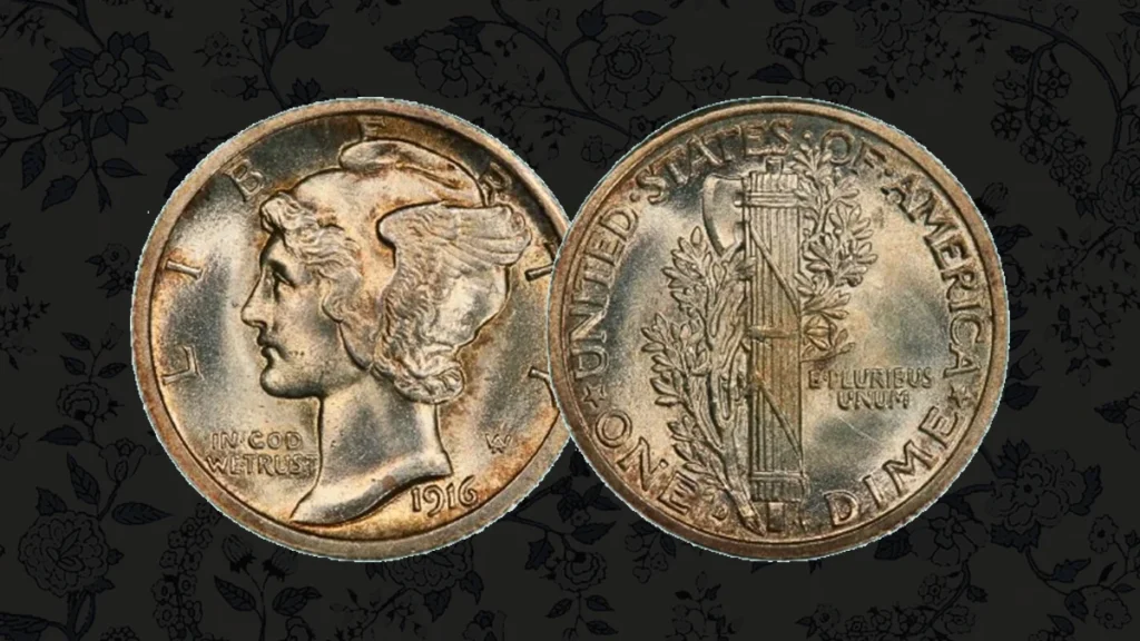 Rare 1916 Mercury Dime Sample