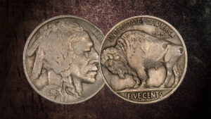 1916 Buffalo Nickel Doubled Die Obverse