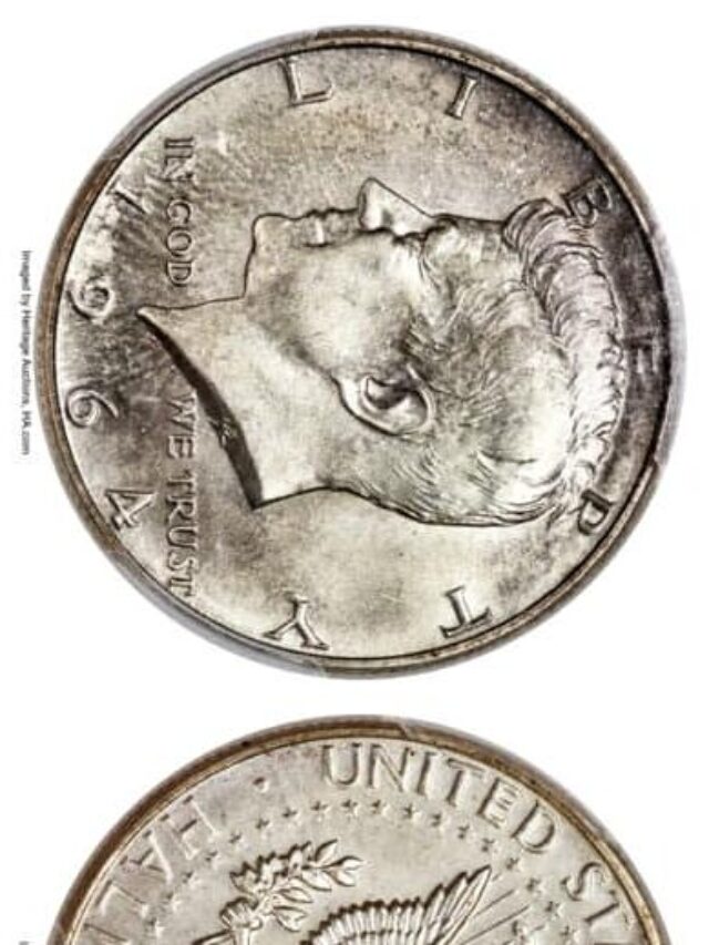 1. 1964 SP 68 Kennedy half-dollar