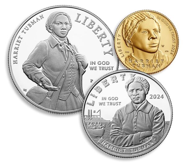 Harriet Tubman 2024 Uncirculated Silver Dollar Coin