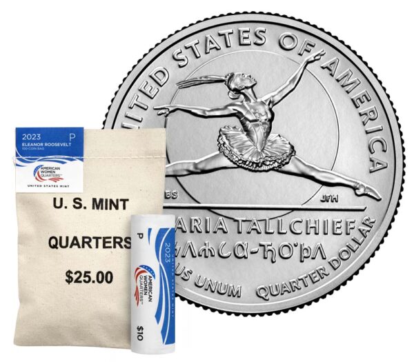 American Women Quarters 2023 Rolls and Bags Maria Tallchief