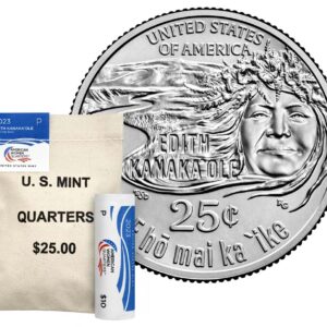 American Women Quarters 2023 Rolls and Bags – Edith Kanakaʻole