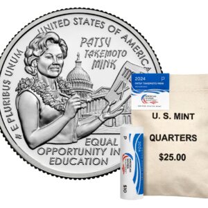 American Women Quarters 2024 Rolls and Bags - Patsy Takemoto Mink