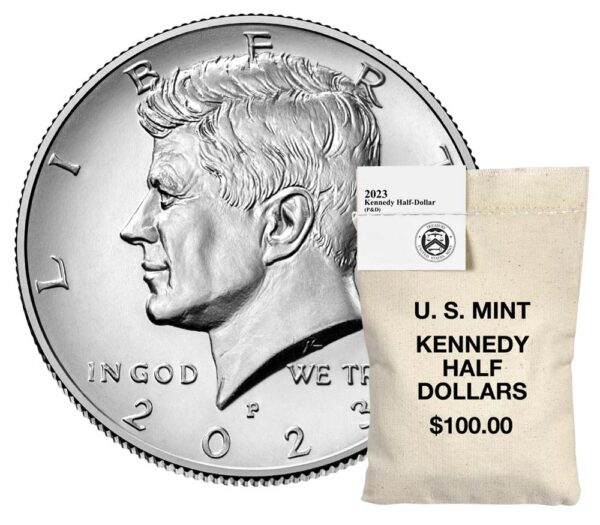 Kennedy 2023 Half Dollar 200-Coin Bag