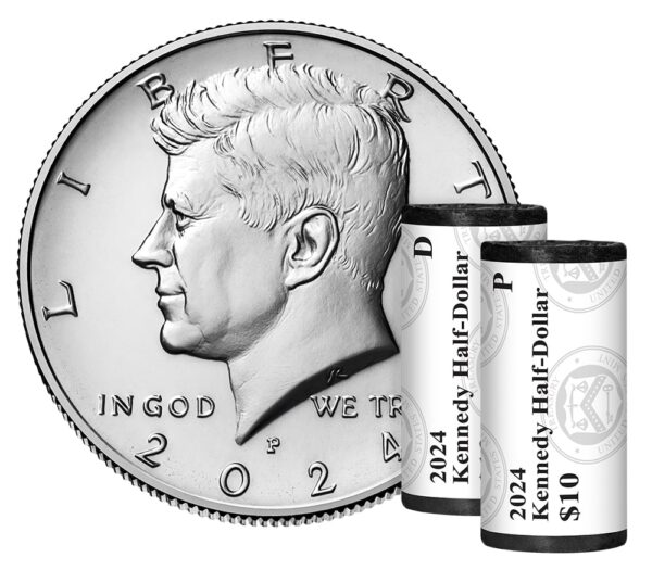 Kennedy 2024 Half Dollar Two-Roll Set