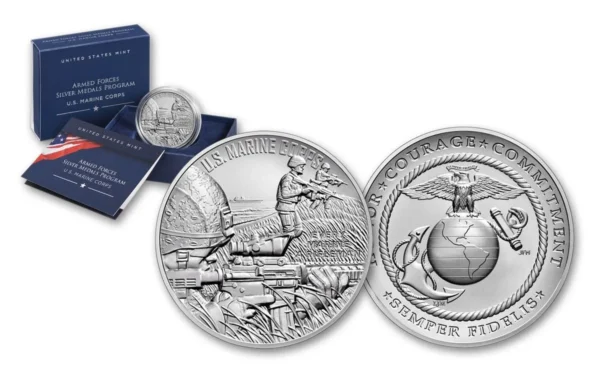 U.S. Marine Corps One-Ounce Silver Medal