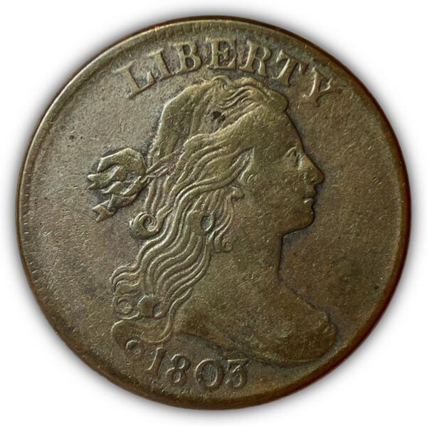 1803 BUST HALF CENT ICG G 4 DETAILS NICE LOOKING