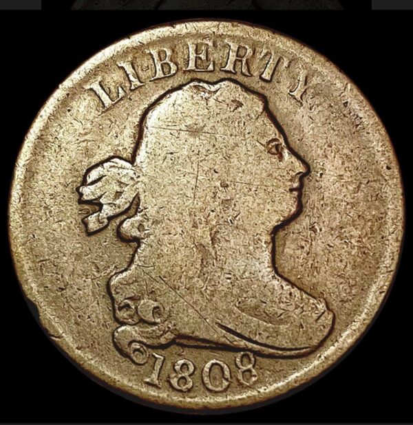 1808 P Draped Bust Half Cent