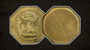Blog 1 Gold Rush Treasure: 1851 Humbert $50 “Slug” MS62 in Stack’s Bowers May Showcase Auction
