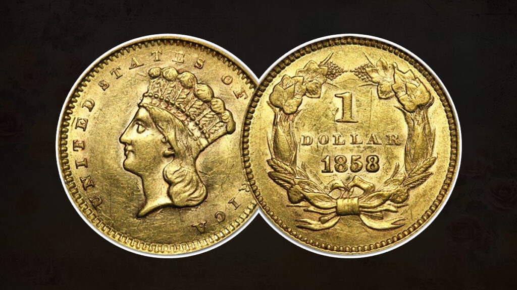 13 Most Valuable Coins in Circulation 12 11. 1858 Large Indian Head Indian Princess Gold Dollar