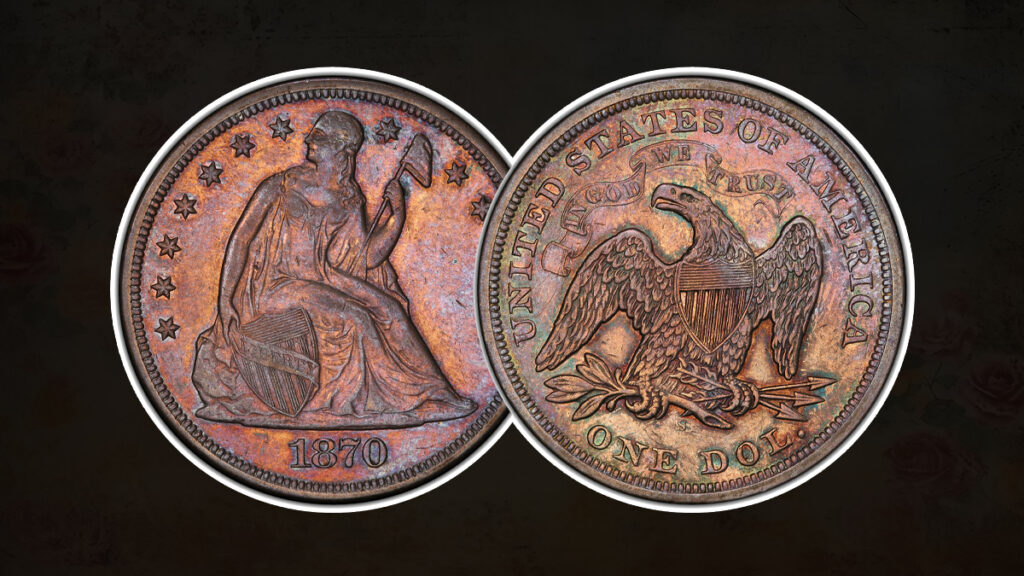 13 Most Valuable Coins in Circulation 5 4. 1870 S Seated Liberty With Motto
