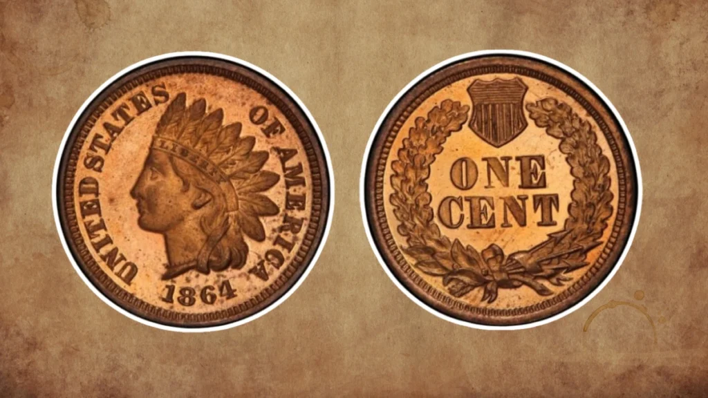 10 Valuable Cent Coins: Lincoln and Indian Head Pennies 8 7. 1864 Indian Head Penny L on Ribbon Proof