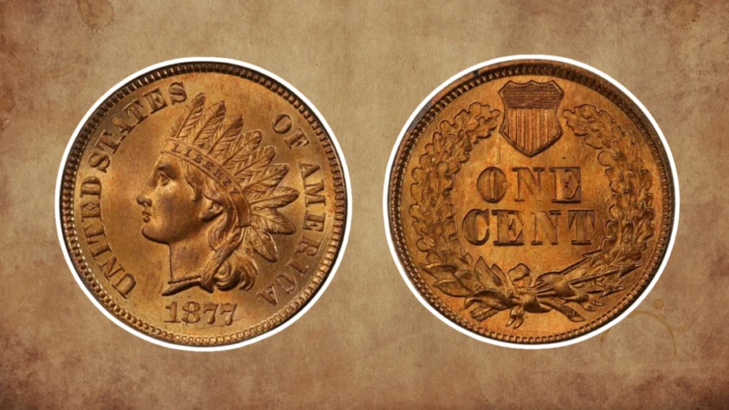 10 Valuable Cent Coins: Lincoln and Indian Head Pennies 9 8. 1877 Indian Head Penny Regular Strike