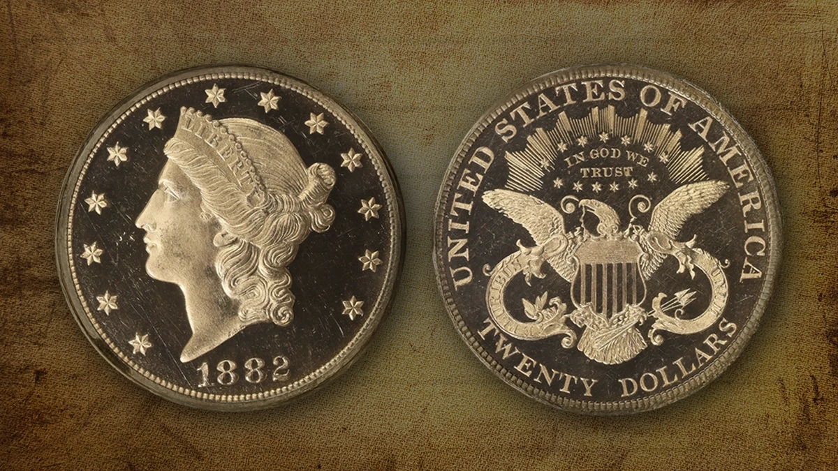 Gem 1882 Liberty Head Double Eagle Proof at GreatCollections 1 Liberty Head Double Eagle Proof at GreatCollections
